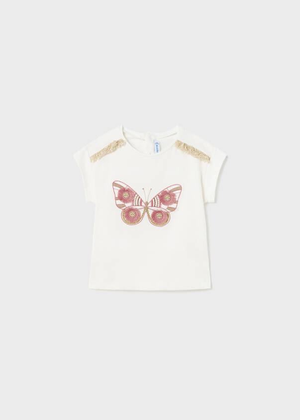 MAYORAL 1008-052 Dziewczęca bluzka motylek 
