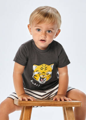 MAYORAL Chłopięca koszulka z krótkim rękawem tygrys 1014-065