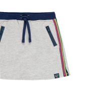 BOBOLI 403041-8034 Szara spódniczka z lampasem