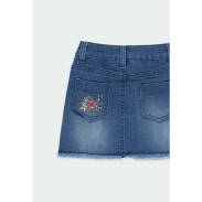 Boboli 431075-blue Jeansowa spódnica  dla dziewczynki granatowa