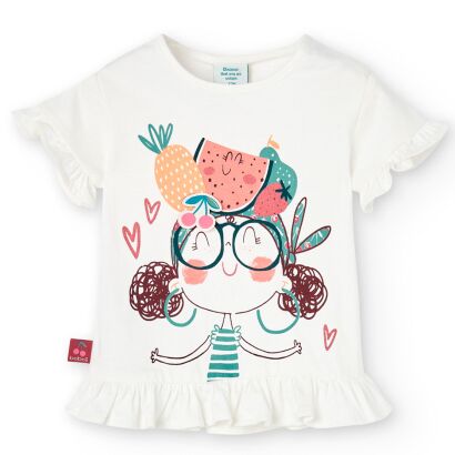 BOBOLI Bluzeczka dla dziewczynki "dziewczynka z owocami" 226055-1111