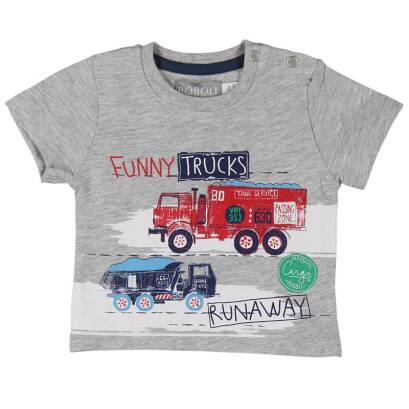 BOBOLI Koszulka krótki rękaw "Funny trucks runaway"321118