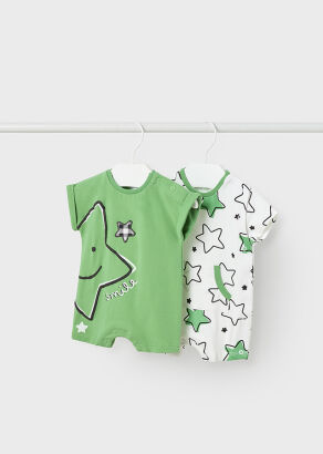 MAYORAL 2-pack rampersów dla chłopca Newborn 1759-032