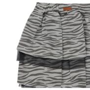 BOBOLI 449120-9321 Spódnica dla dziewczynki zebra tiul falbany szara