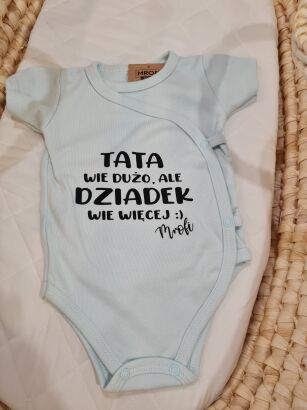 MROFI Body dla chłopca " Tata wie dużo.Ale dziadek wie więcej"