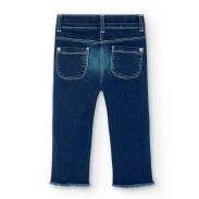 BOBOLI 206019-BLUE Spodnie jeansowe dla dziewczynki 