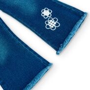 BOBOLI 206019-BLUE Spodnie jeansowe dla dziewczynki 