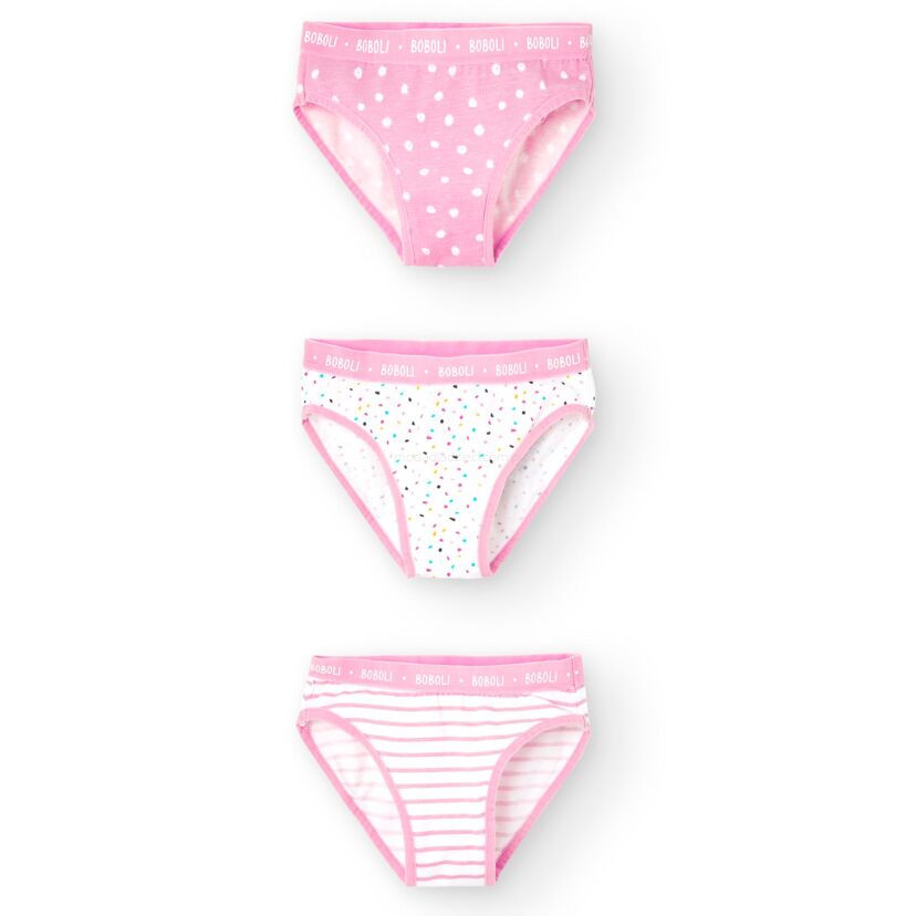 BOBOLI 926052-9121 3-pack majtek dla dziewczynki 