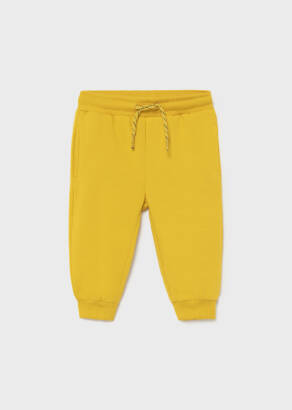 MAYORAL Chłopięce spodnie dresowe w złotym kolorze 704-026