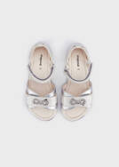 MAYORAL  43443-011 Srebrne sandałki dla dziewczynki 