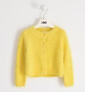 IDO 4.1622 Sweter dziewczęcy, rozpinany żółty