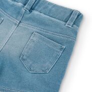 BOBOLI 290045-BLEACH Dziewczęce szorty jeans 