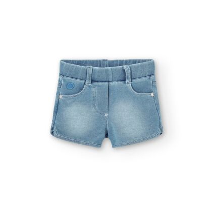 BOBOLI Dziewczęce szorty jeans 290045-BLEACH