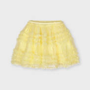 MAYORAL3901-062  Spódniczka tiul plumeti dla dziewczynki żółte