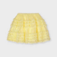 MAYORAL3901-062  Spódniczka tiul plumeti dla dziewczynki żółte