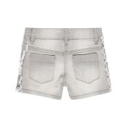 BOBOLI 469177-GREY Szorty dla dziewczynki jeansowe z lampasami szare