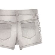 BOBOLI 469177-GREY Szorty dla dziewczynki jeansowe z lampasami szare