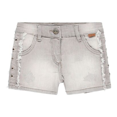 BOBOLI Szorty dla dziewczynki jeansowe z lampasami 469177-GREY