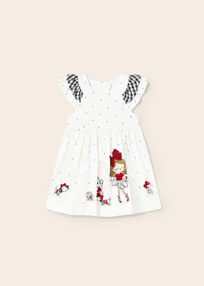 MAYORAL Sukienka bawełniana dla dziewczynki 1954-037