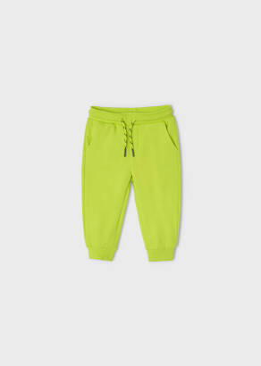 MAYORAL Limonkowe spodnie basic dla chłopca 711-080