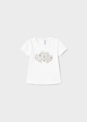 MAYORAL Dziewczęca koszulka "trzy serca" 105-042