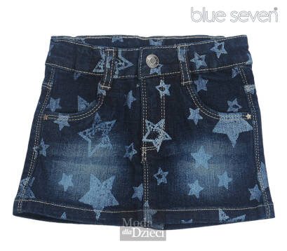 BLUE SEVEN Spódnica jeansowa gwiazdki 78154