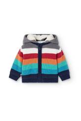 BOBOLI Chłopięcy sweterek paski 13054-7363