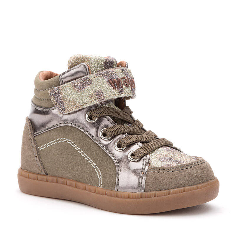 MAYORAL 42473 Buty dla dziewczynki wysokie GLITTER zielone