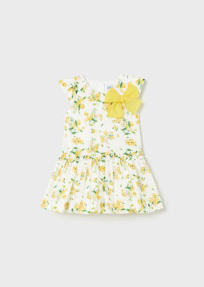 MAYORAL Sukienka dla dziewczynki z motywem kwiatowym 1958-038