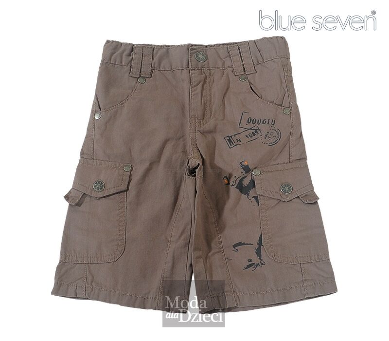 BLUE SEVEN Spodnie bermudy brąz 83205