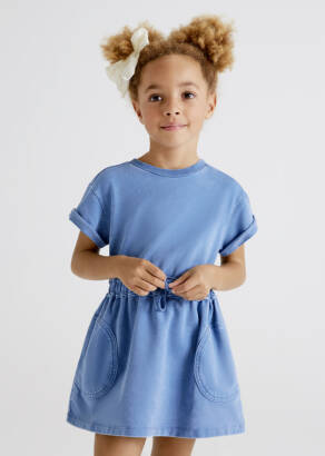 MAYORAL Sukienka dla dziewczynki w kolorze niebieskim 3944-078