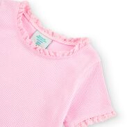 BOBOLI 296030-3810 Bluzka prążek dla dziewczynki w różowym kolorze 
