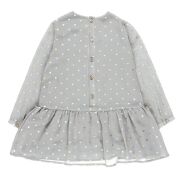 BOBOLI 728232-9190 Sukienka dla dziewczynki szara serduszka 