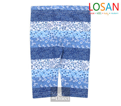 LOSAN Legginsy w drobne kwiatki 418-6013AD