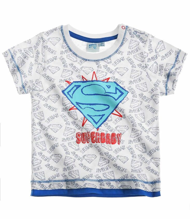 Superman Koszulka z krótkim rękawem biała 