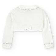 BOBOLI  706003-1111 Bolerko ecru dla dziewczynki