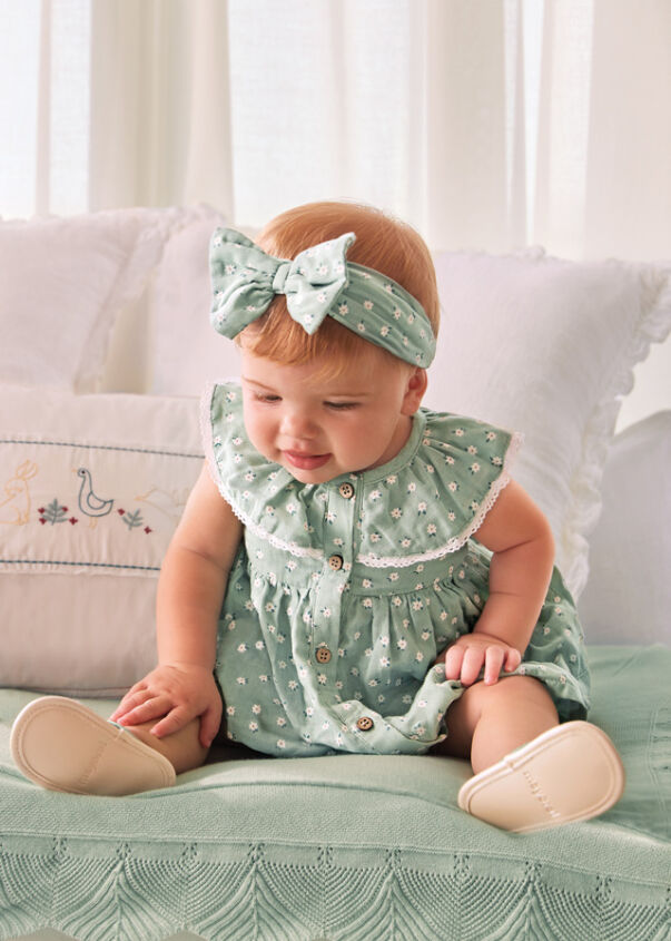MAYORAL1804-060  Sukienka z opaską dla dziewczynki Newborn 