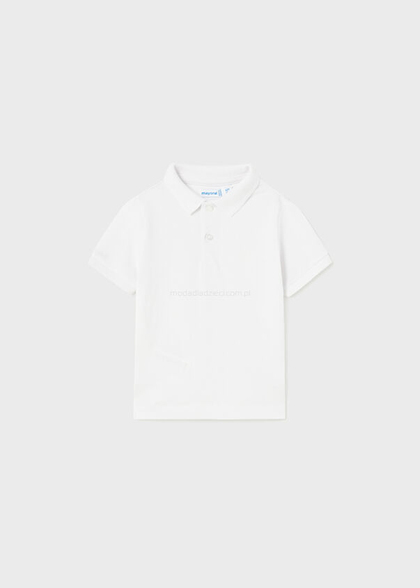 MAYORAL 102-045  Koszulka polo w białym kolorze dla chłopca 