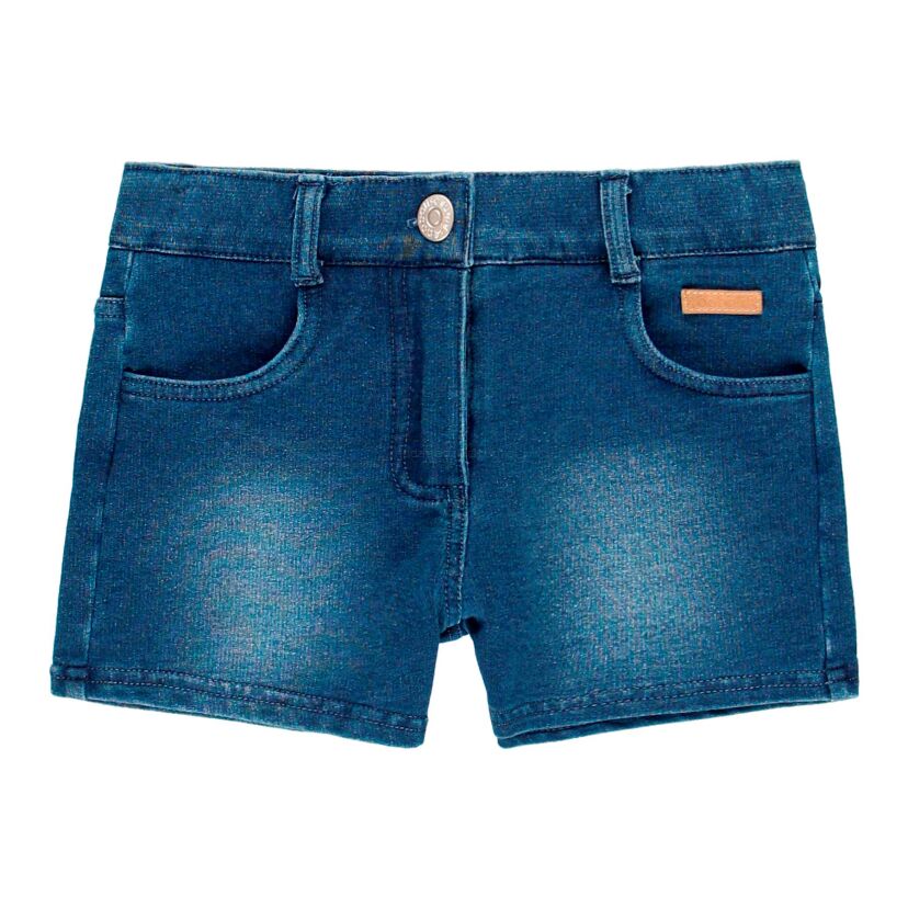 BOBOLI 499079 Szorty imitacja jeansu dla dziewczynki niebieskie