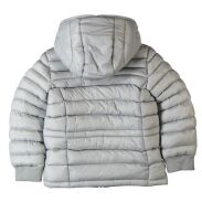 BOBOLI 419150 Kurtka pikowana z polarem szara