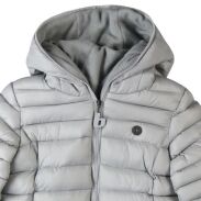 BOBOLI 419150 Kurtka pikowana z polarem szara