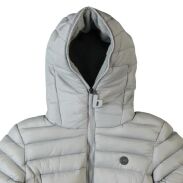 BOBOLI 419150 Kurtka pikowana z polarem szara
