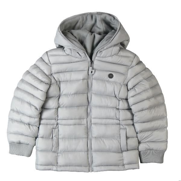 BOBOLI 419150 Kurtka pikowana z polarem szara