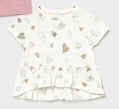 MAYORAL Bluzeczka dla dziewczynki "serca" 1089-060