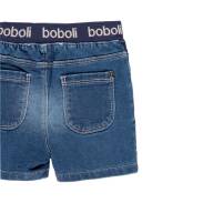 BOBOLI 304085-blue Krótkie spodenki z gumowym paskiem 