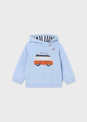 MAYORAL Chłopięca bluza z kapturem "autobus"1415-015
