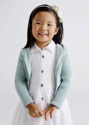 MAYORAL Rozpinany sweter dla dziewczynki 3342-071
