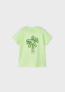 MAYORAL 3018-072 Chłopięca koszulka w nadruk palm 