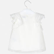 MAYORAL 3179-040  Elegancka bluzka dla dziewczynki kremowa