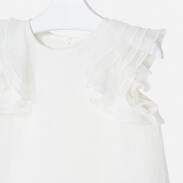 MAYORAL 3179-040  Elegancka bluzka dla dziewczynki kremowa